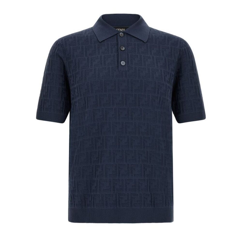 Fendi Men Ff Cotton Polo Shirt
